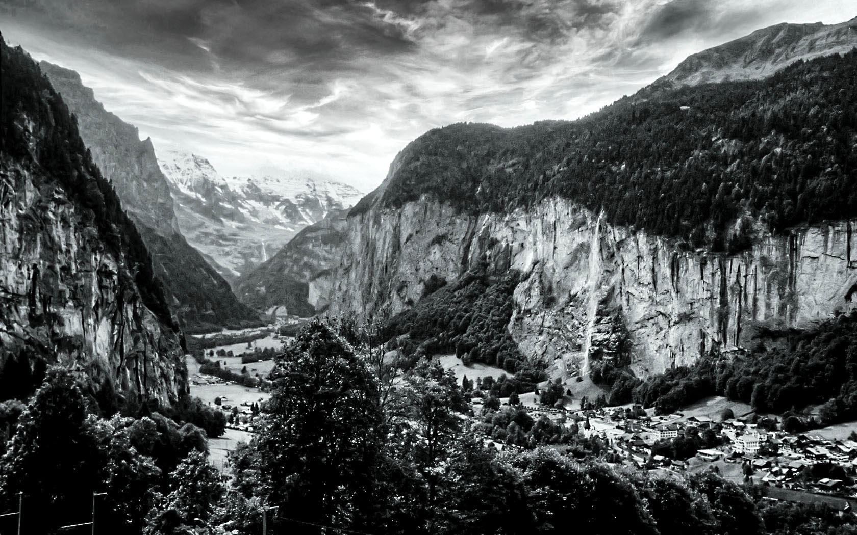 Foto Berge Wolken Schweiz Berner Oberland